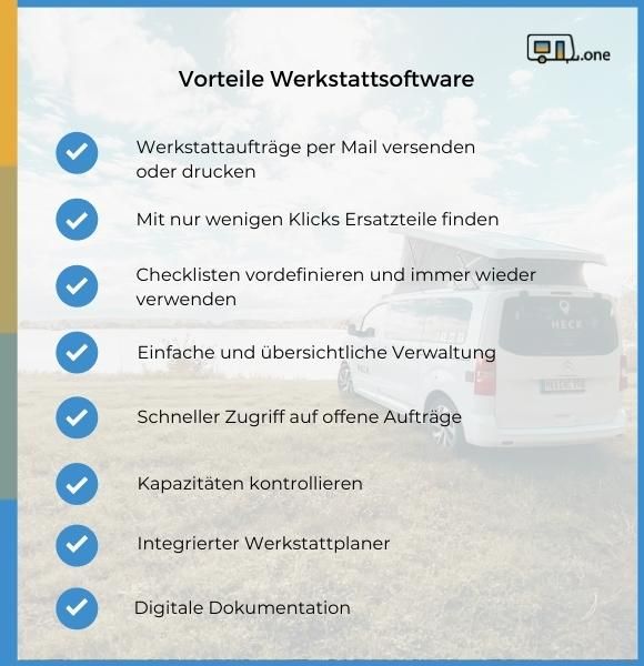 Vorteile Caravan Werkstattsoftware