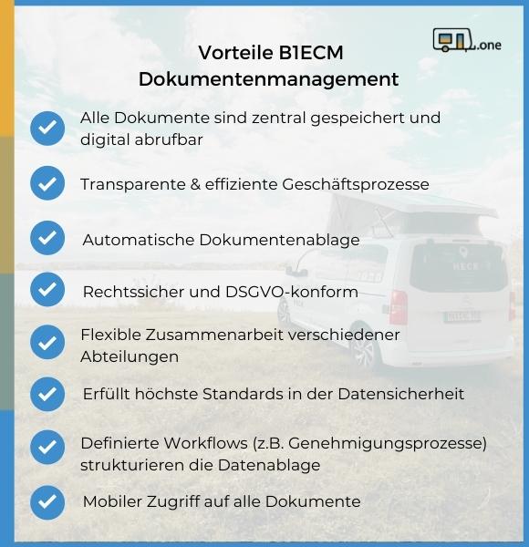 Vorteile B1ECM Dokumentenmanagement