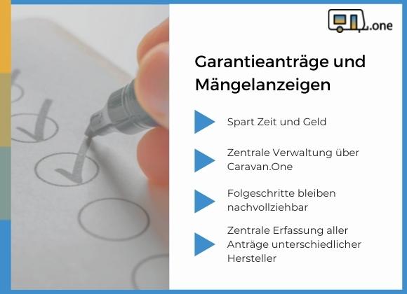 Caravan Software Service Garantieantrag